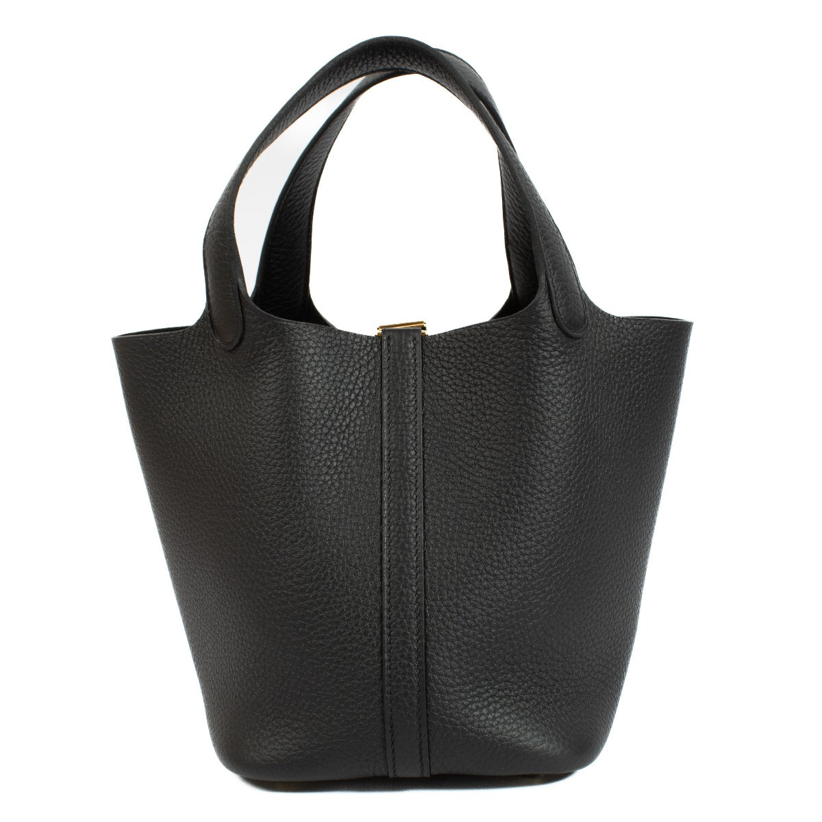 Hermès Picotin Lock 18 Black Clemence GHW