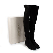 shop 100% authentic second hand Jimmy Choo Black Palina Flat Boots - Size 39 on Labellov.com
