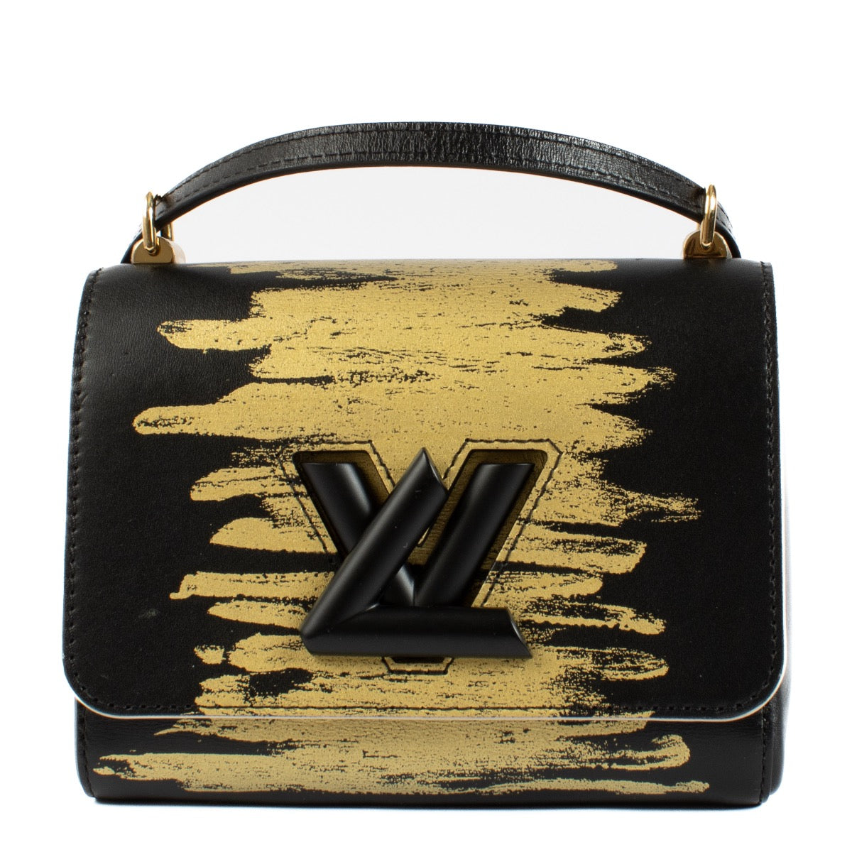 Louis Vuitton Black/Light Gold Twist PM Bag