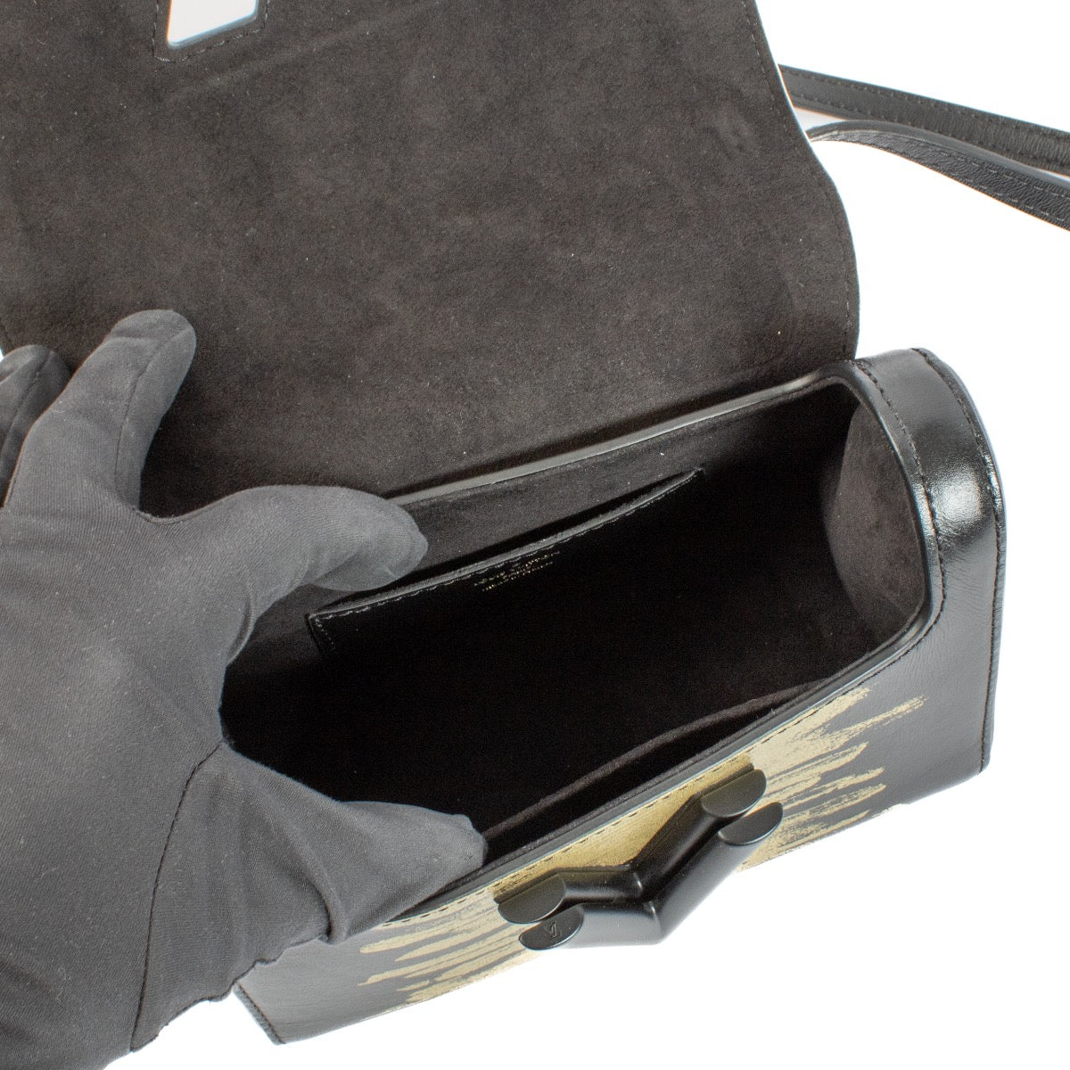 Louis Vuitton Black/Light Gold Twist PM Bag