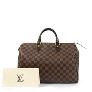 Authentic second hand Louis Vuitton Damier Ebene Speedy 35 on Labellov.com