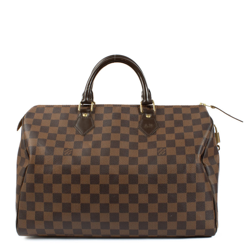 Authentic second hand Louis Vuitton Damier Ebene Speedy 35 on Labellov.com