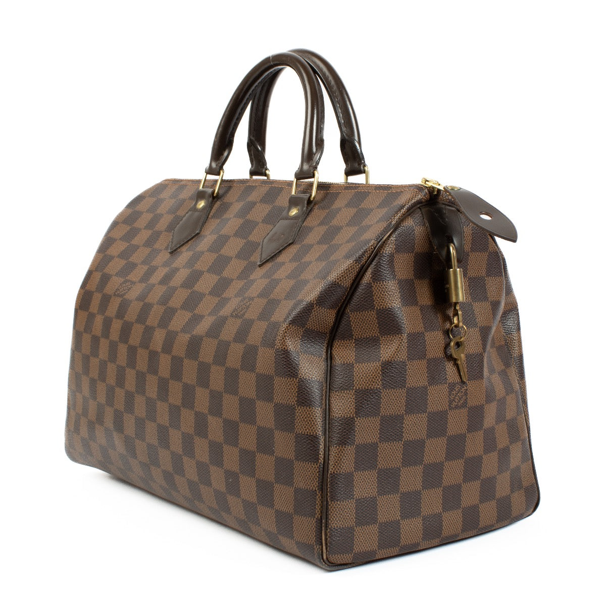 Authentic second hand Louis Vuitton Damier Ebene Speedy 35 on Labellov.com