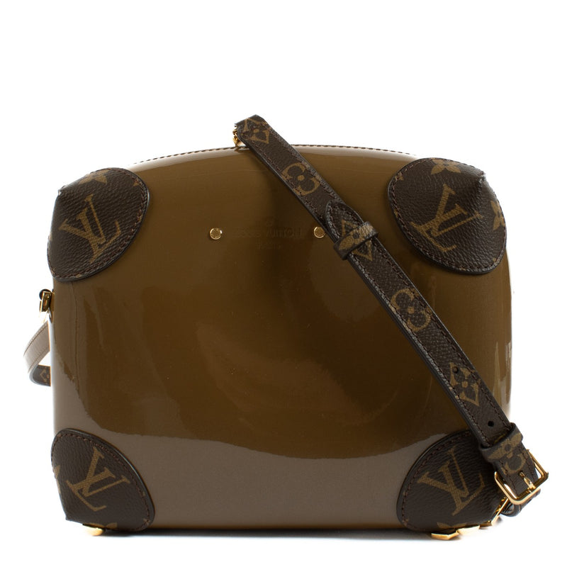 Louis Vuitton Khaki Vernis Miroir Venice Bag
