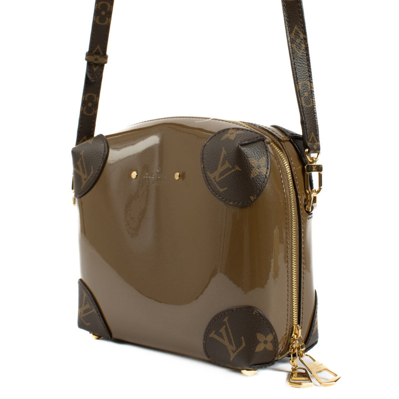 Louis Vuitton Khaki Vernis Miroir Venice Bag
