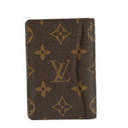 Louis Vuitton Pocket Organiser in Monogram canvas, a compact and stylish cardholder designed for easy storage in handbags or pockets. Shop now on Labellov.