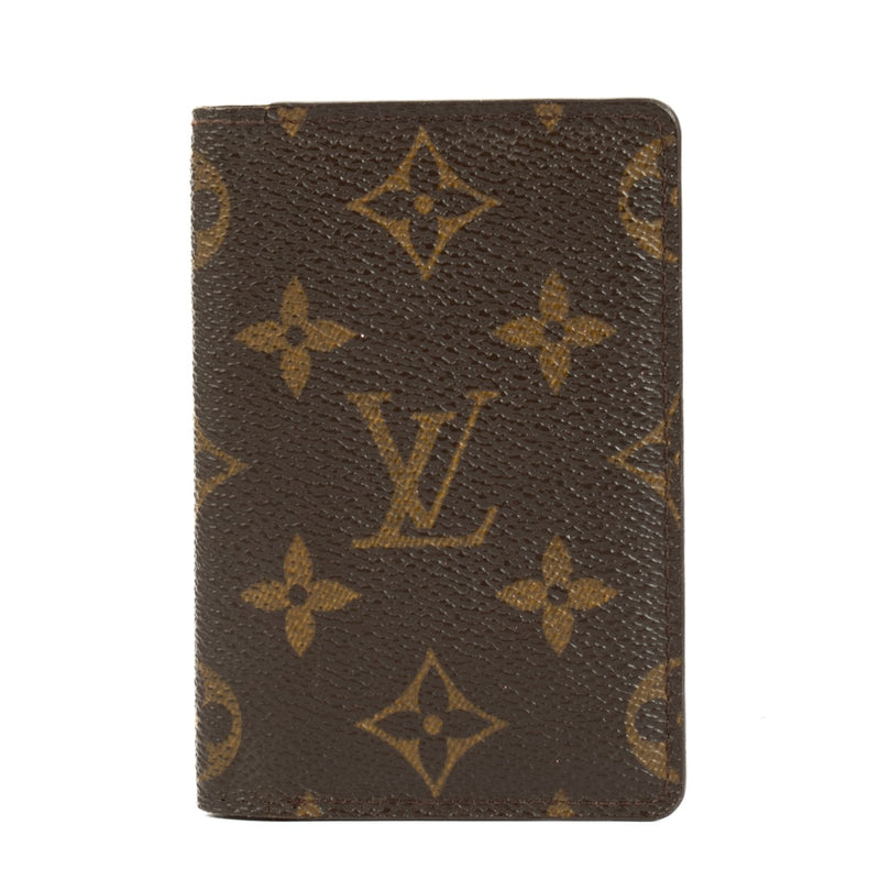 Louis Vuitton Pocket Organiser in Monogram canvas, a compact and stylish cardholder designed for easy storage in handbags or pockets. Shop now on Labellov.