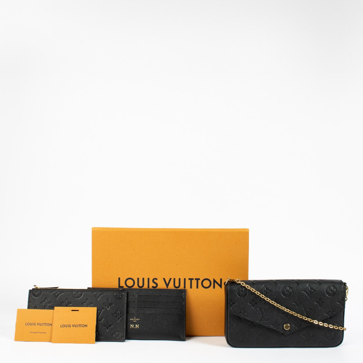 shop 100% authentic second hand Louis Vuitton Monogram Empreinte Pochette Felicie on Labellov.com