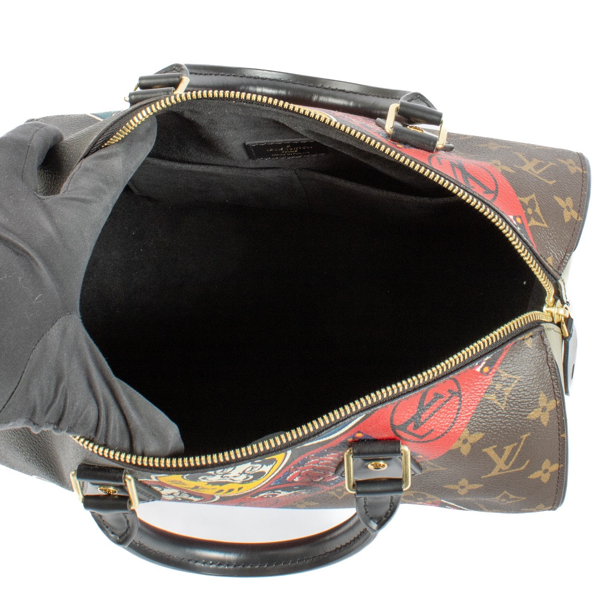 Louis Vuitton Monogram Kabuki Speedy 30 Handtas