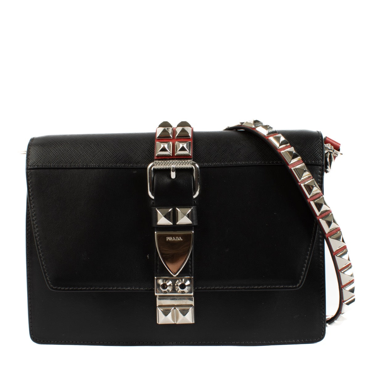 Authentic second hand Prada Black City Calf Electra bag on Labellov.com