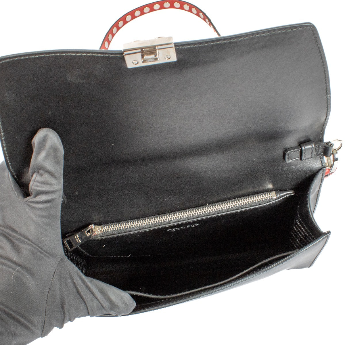 Authentic second hand Prada Black City Calf Electra bag on Labellov.com