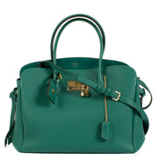 Louis Vuitton Emeraude Green Leather Milla MM Bag