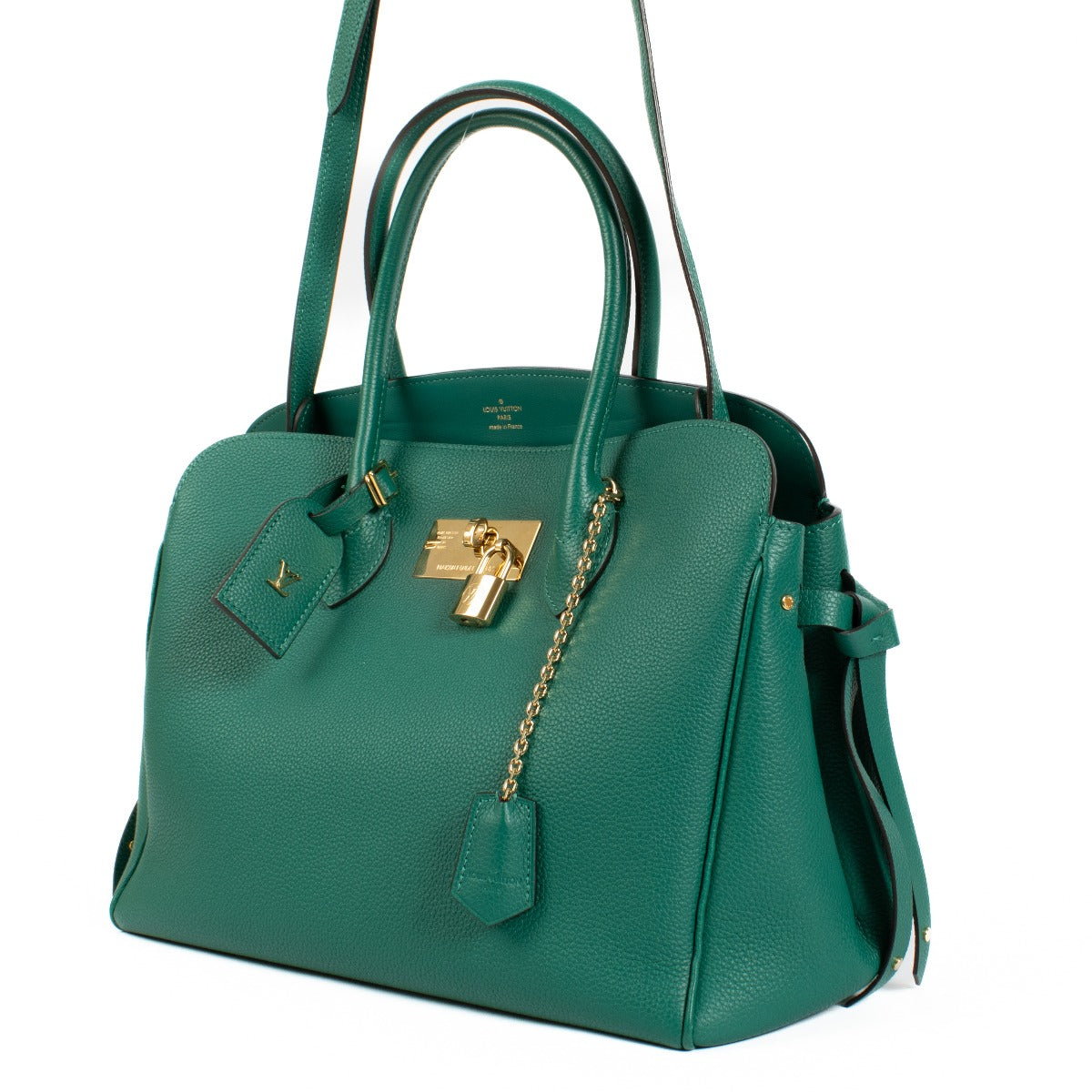 Louis Vuitton Emeraude Green Leather Milla MM Bag