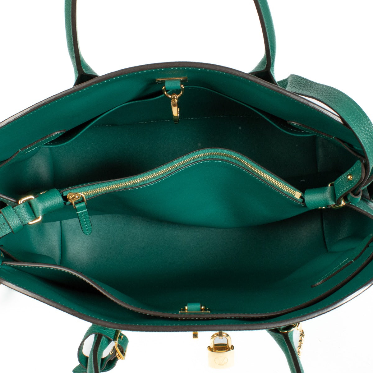 Louis Vuitton Emeraude Green Leather Milla MM Bag