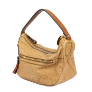 Buy authentic second hand Gucci Camel Ostrich Leather Top handle Bag at Labellov.com