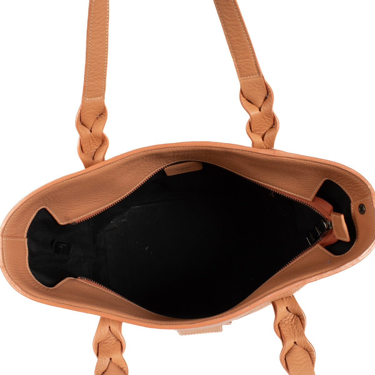 Loewe Peach Leather Anagram Tote Bag