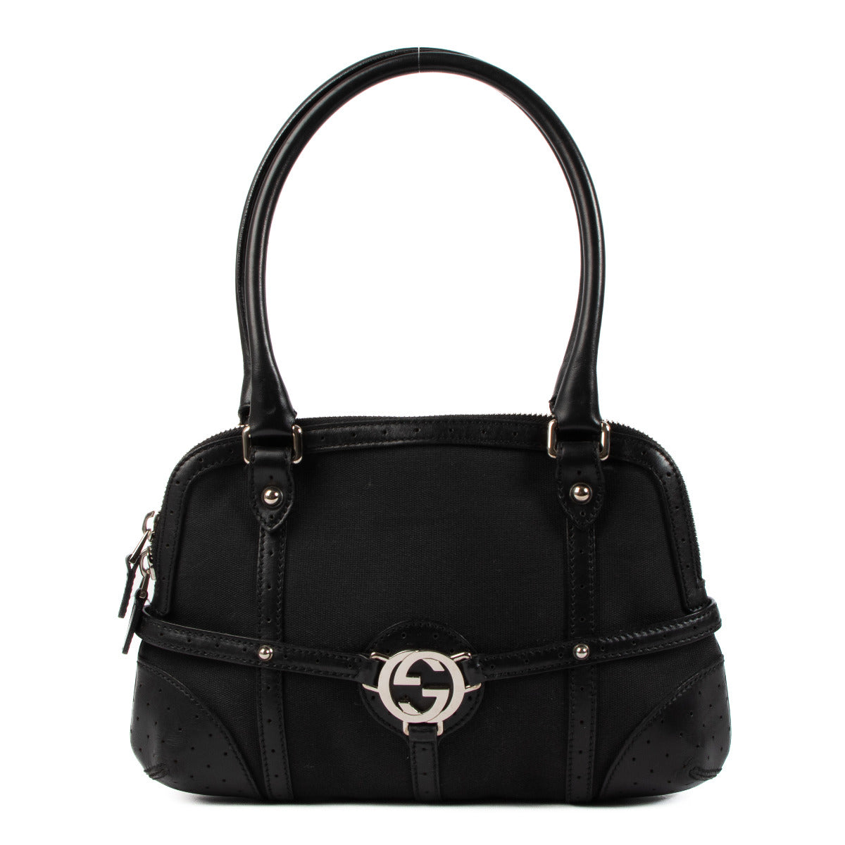 Gucci Black Cloth Shoulder Bag