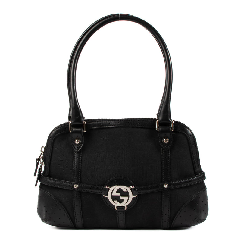 Gucci Black Cloth Shoulder Bag