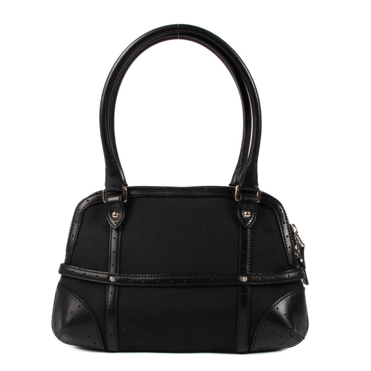 Sac bandoulière en tissu noir Gucci