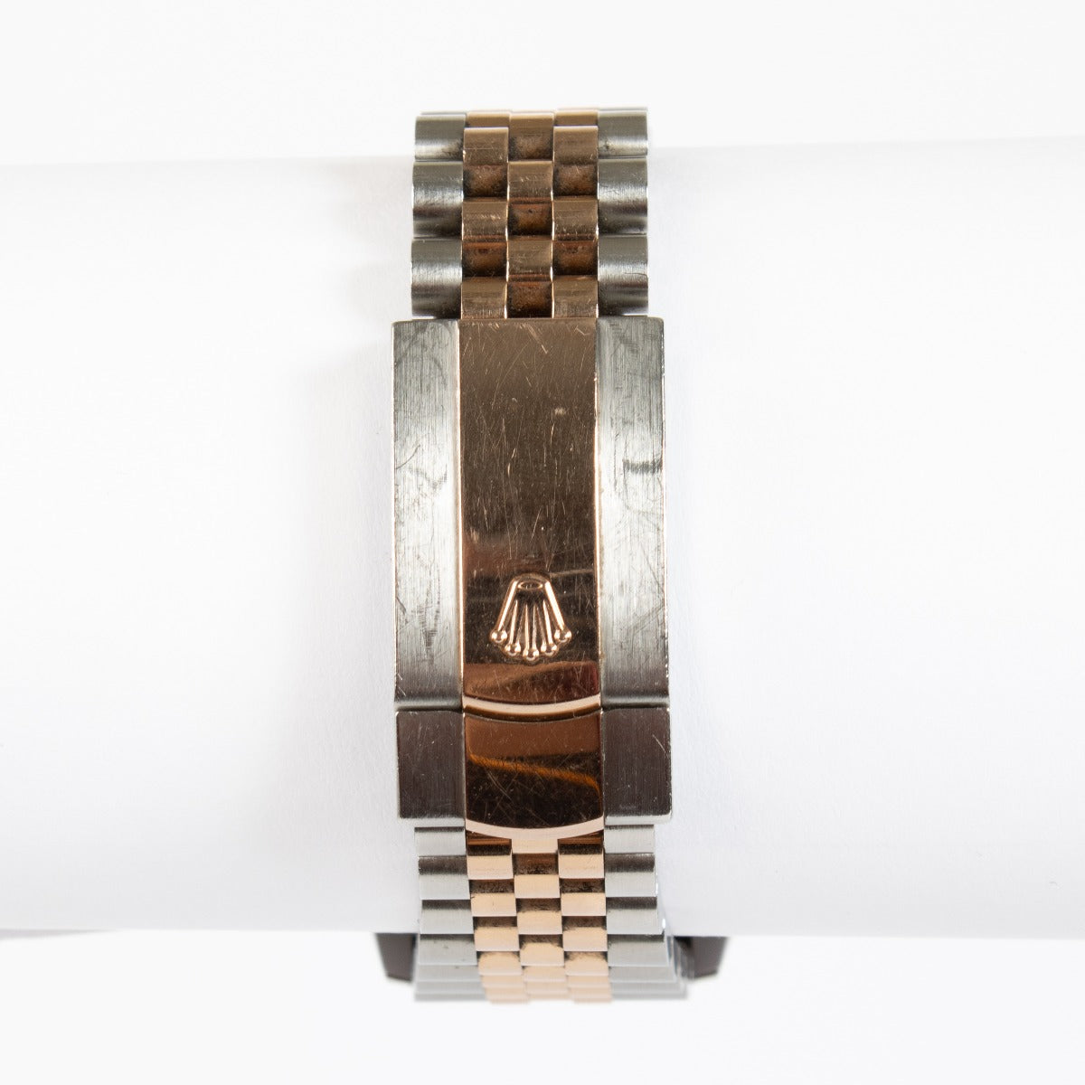 Rolex Datejust 36 Ref. 126281RBR in Everose Rolesor with diamond bezel. A timeless, elegant Rolex in excellent pre-loved condition.