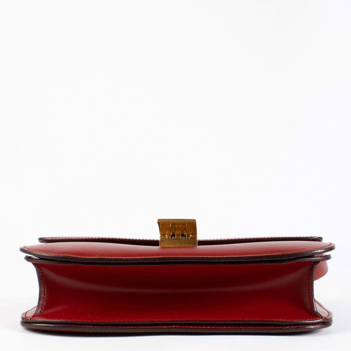 Celine Burgundy Calfskin Medium Classic Bag
