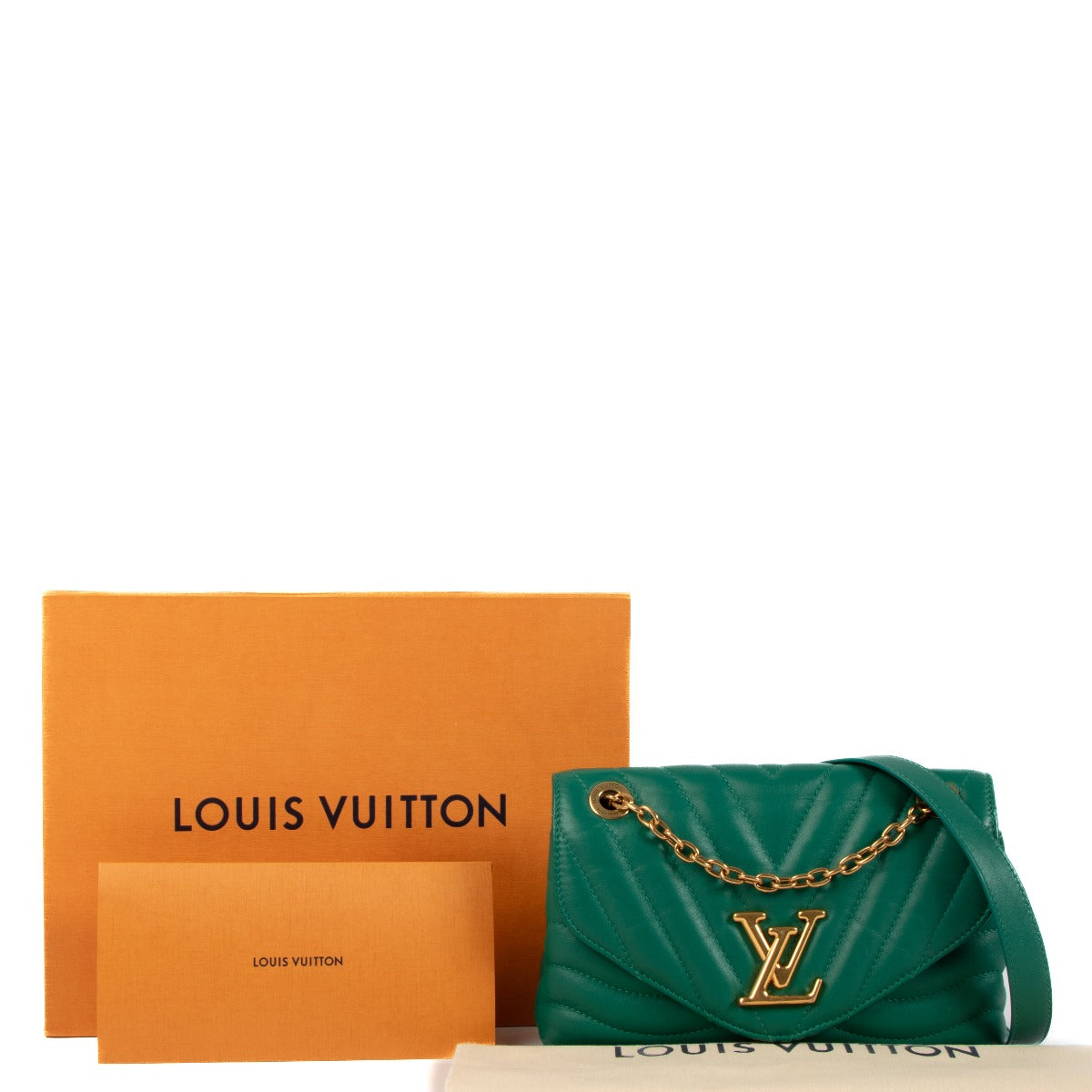 Louis Vuitton Emerald Green New Wave Chain MM Bag
