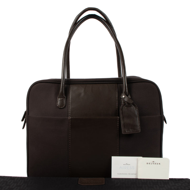 Delvaux Brown Airess Travel Bag
