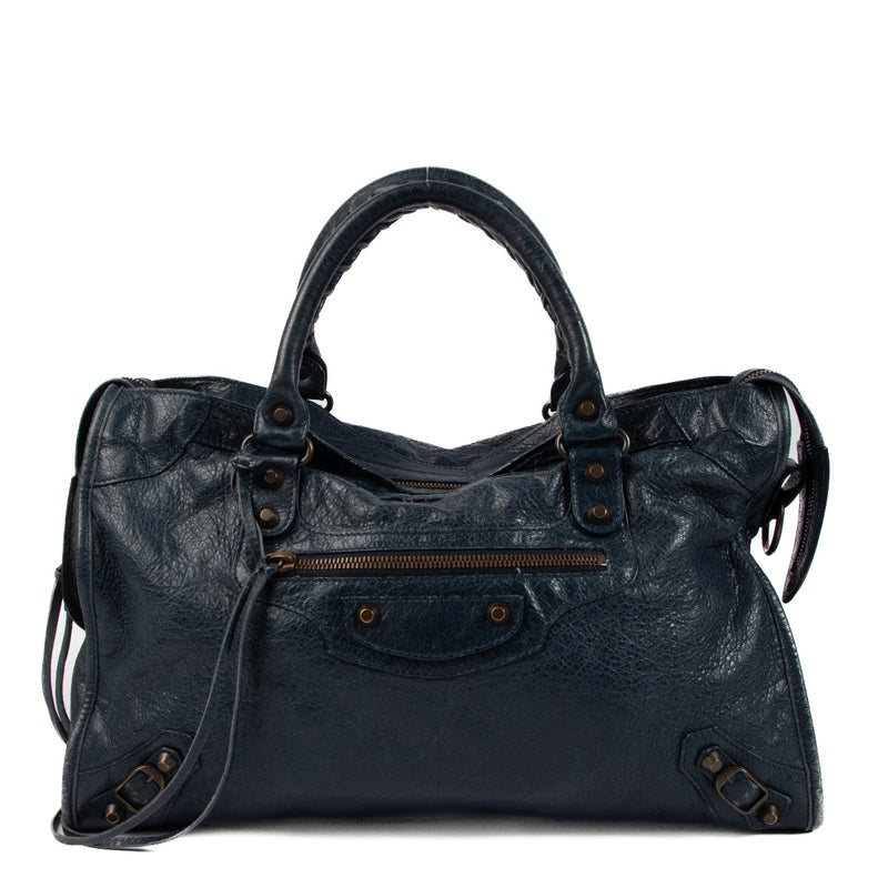 shop 100% authentic second hand Balenciaga Blue Medium Classic City Bag on Labellov.com
