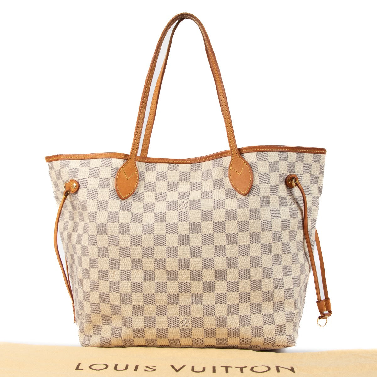 shop 100% authentic second hand Louis Vuitton Damier Azur Neverfull MM on Labellov.com