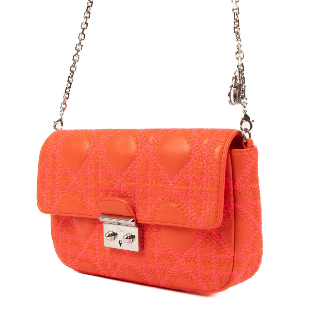 Christian Dior Oranje Miss Dior Promenade Pouch Kettingtas