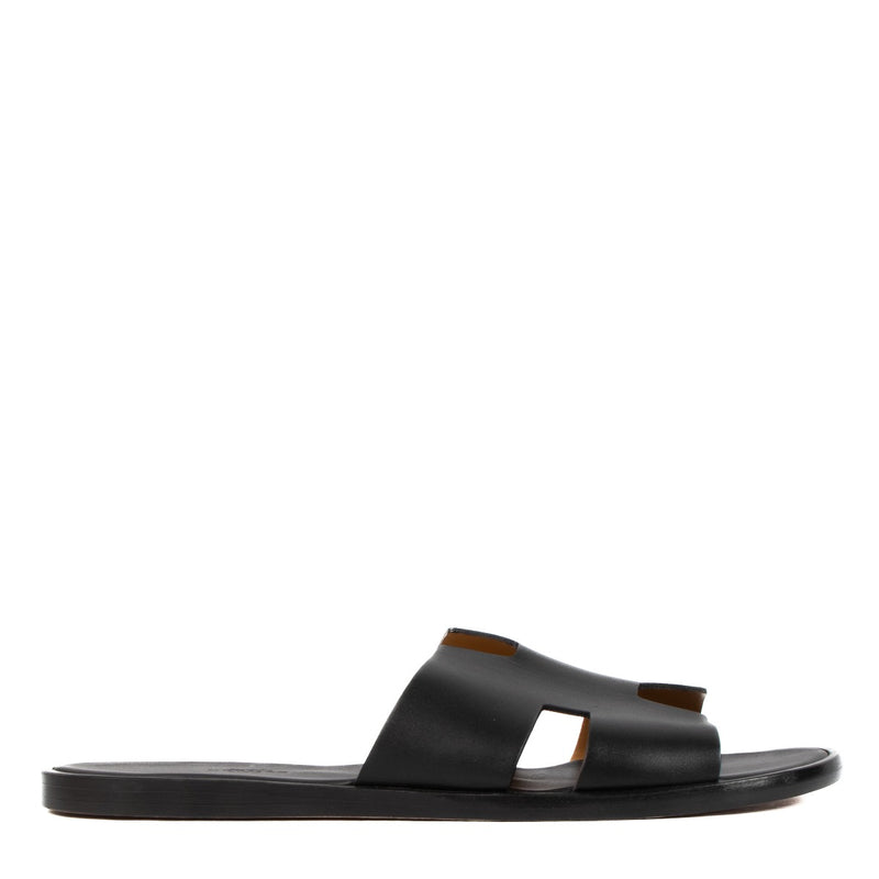Hermès Black Izmir Sandals