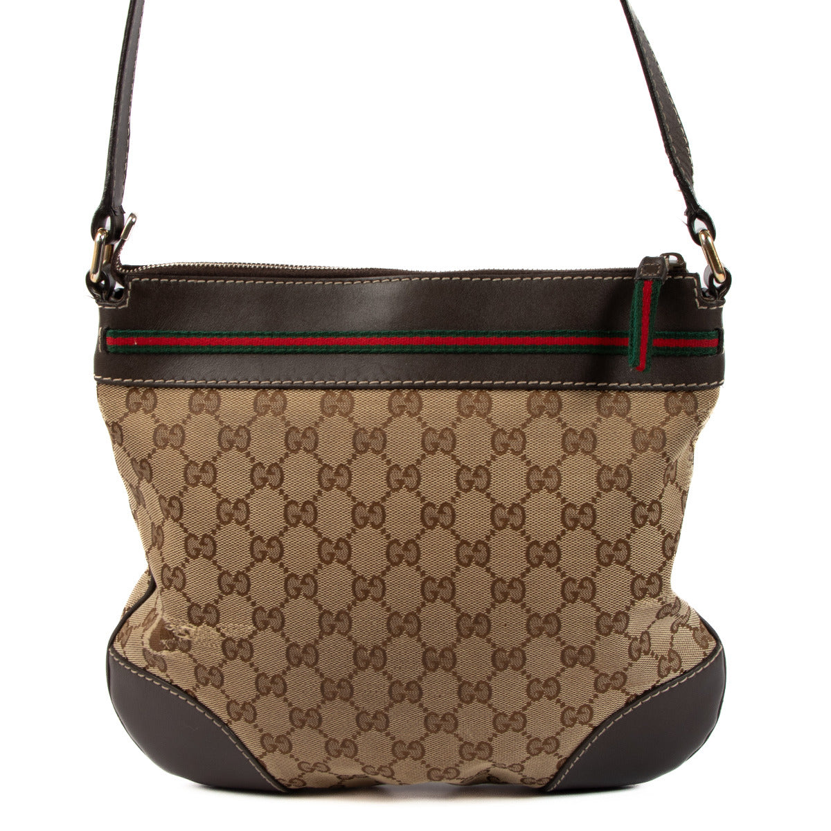 Sac bandoulière Gucci GG Canvas Web Mayfair