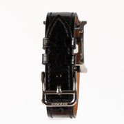 Shop safe online at Labellov in Antwerp, Brussels and Knokke this 100% authentic second hand Hermès Black Diamond Small Heure H Watch. Veilig online tweedehands authentieke Hermès Black Diamond Small Heure H horloge kopen bij Labellov.