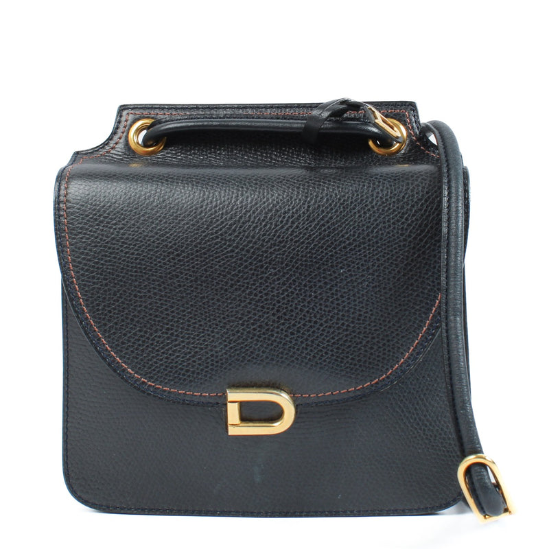 Delvaux Blue Vintage D Crossbody Bag