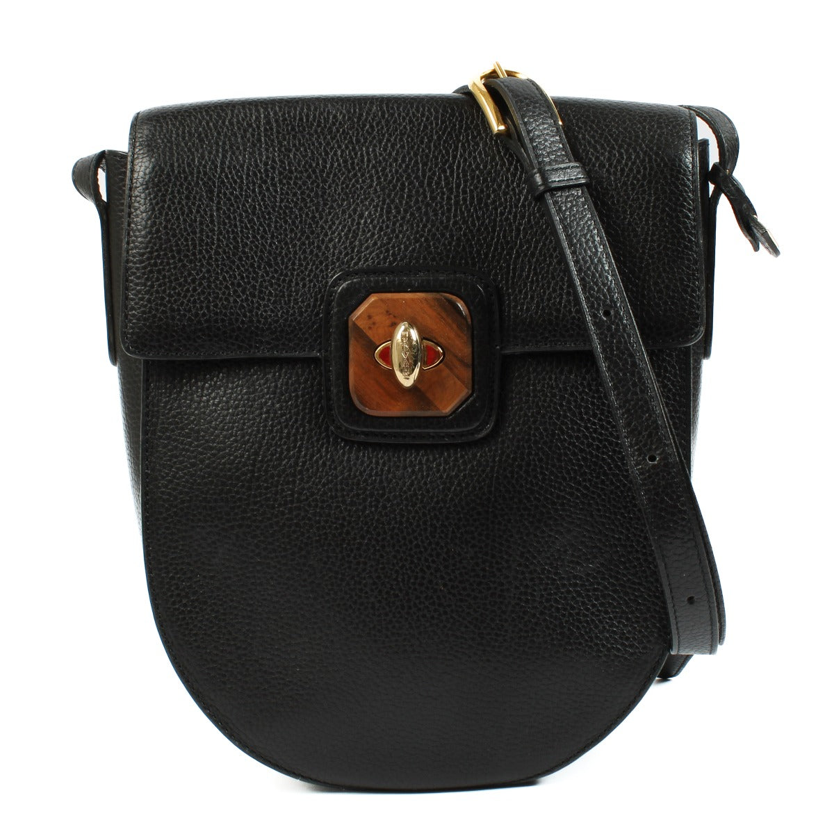 Delvaux Zwart Houten Crossbodytas