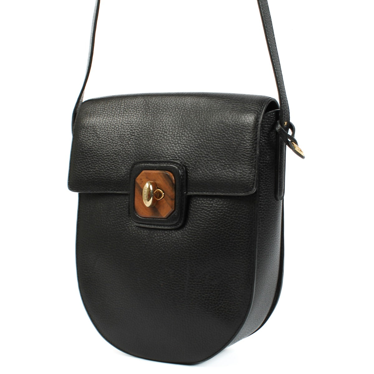 Delvaux Zwart Houten Crossbodytas