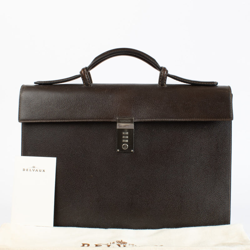 Authentic pre-loved Delvaux Szekely Café Jumping Message Briefcase on Labellov.com