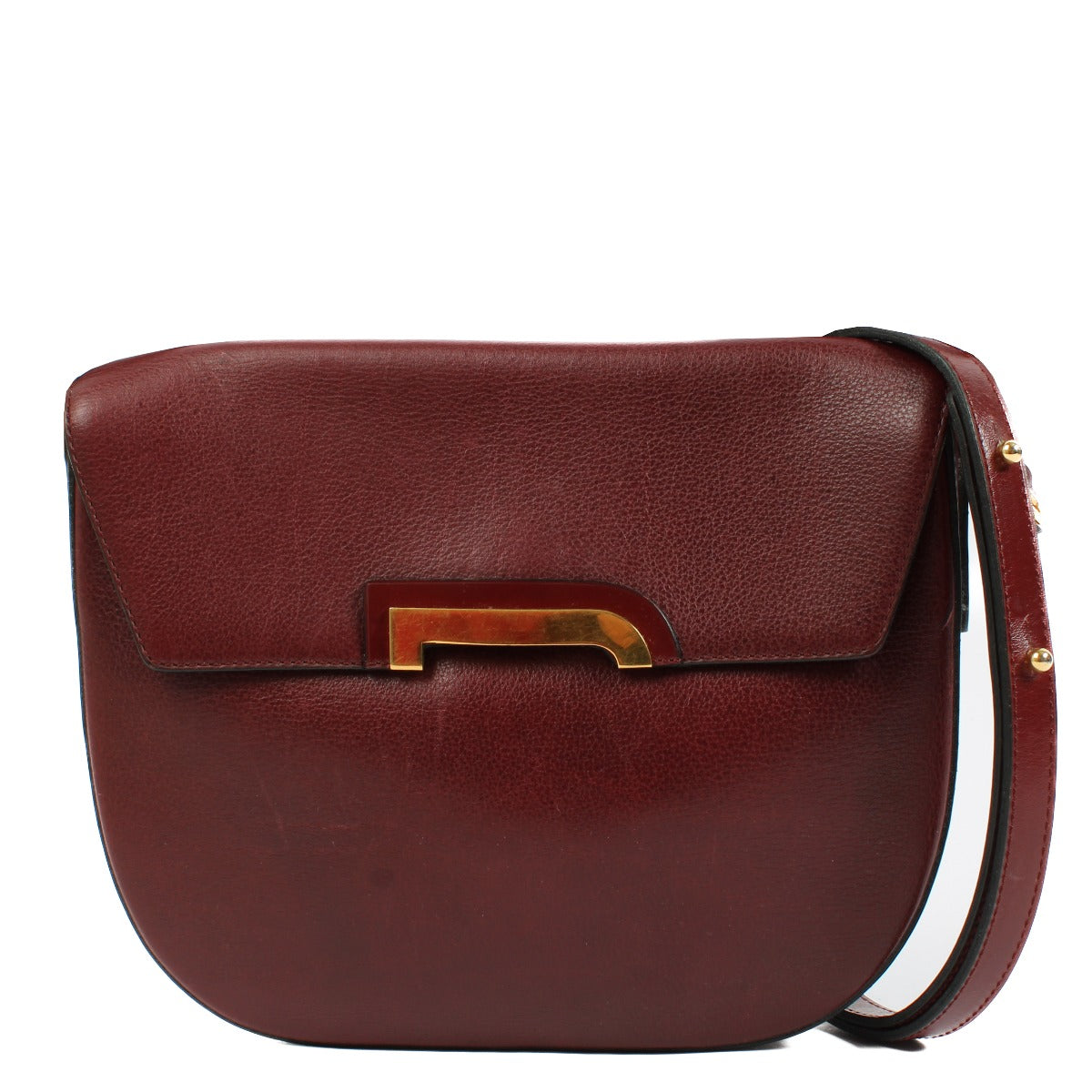 Shop 100% authentic secondhand Delvaux Burgundy Vintage Shoulder Bag on Labellov.com