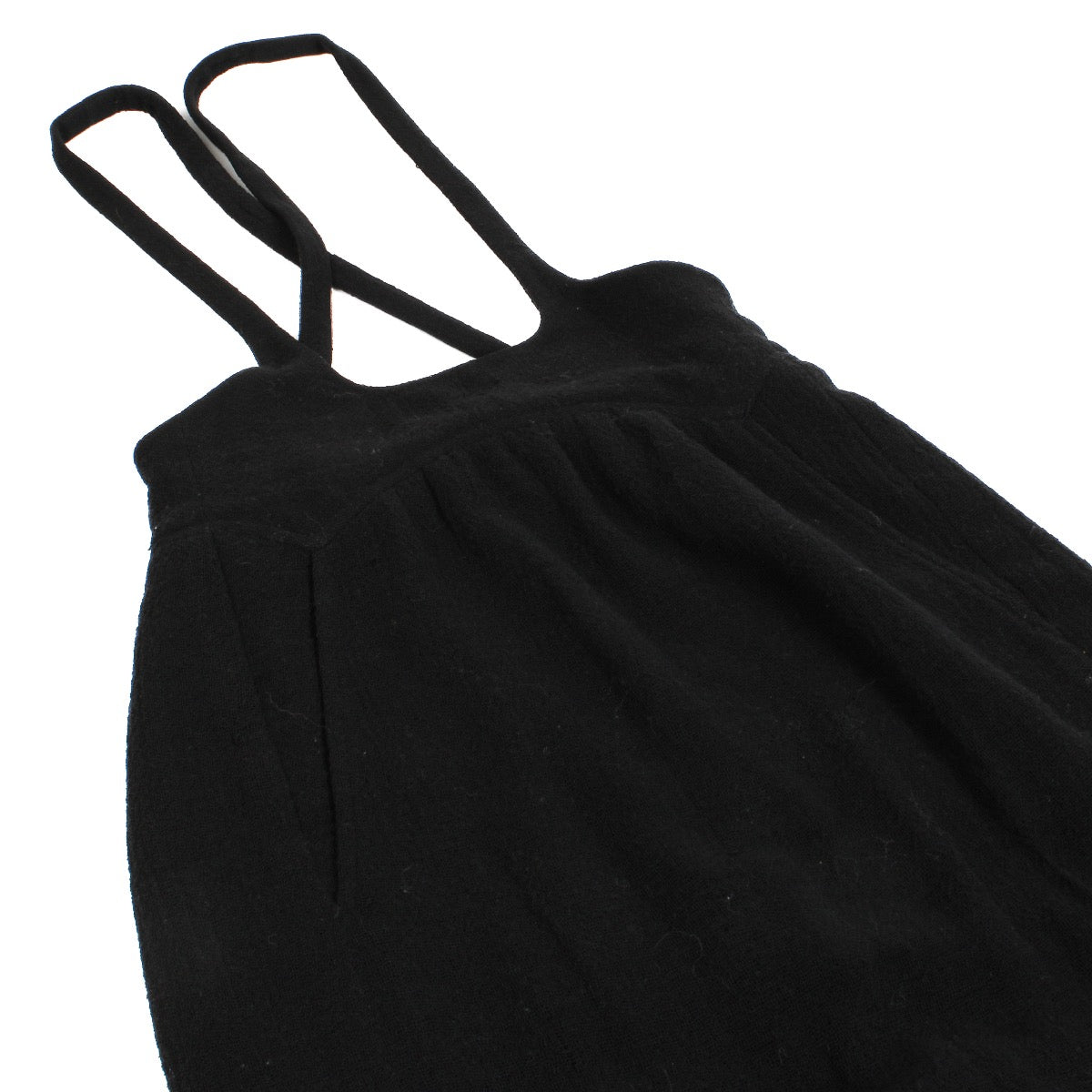 shop 100% authentic second hand Chanel Black 93A Wool Dress - Size 38 on Labellov.com