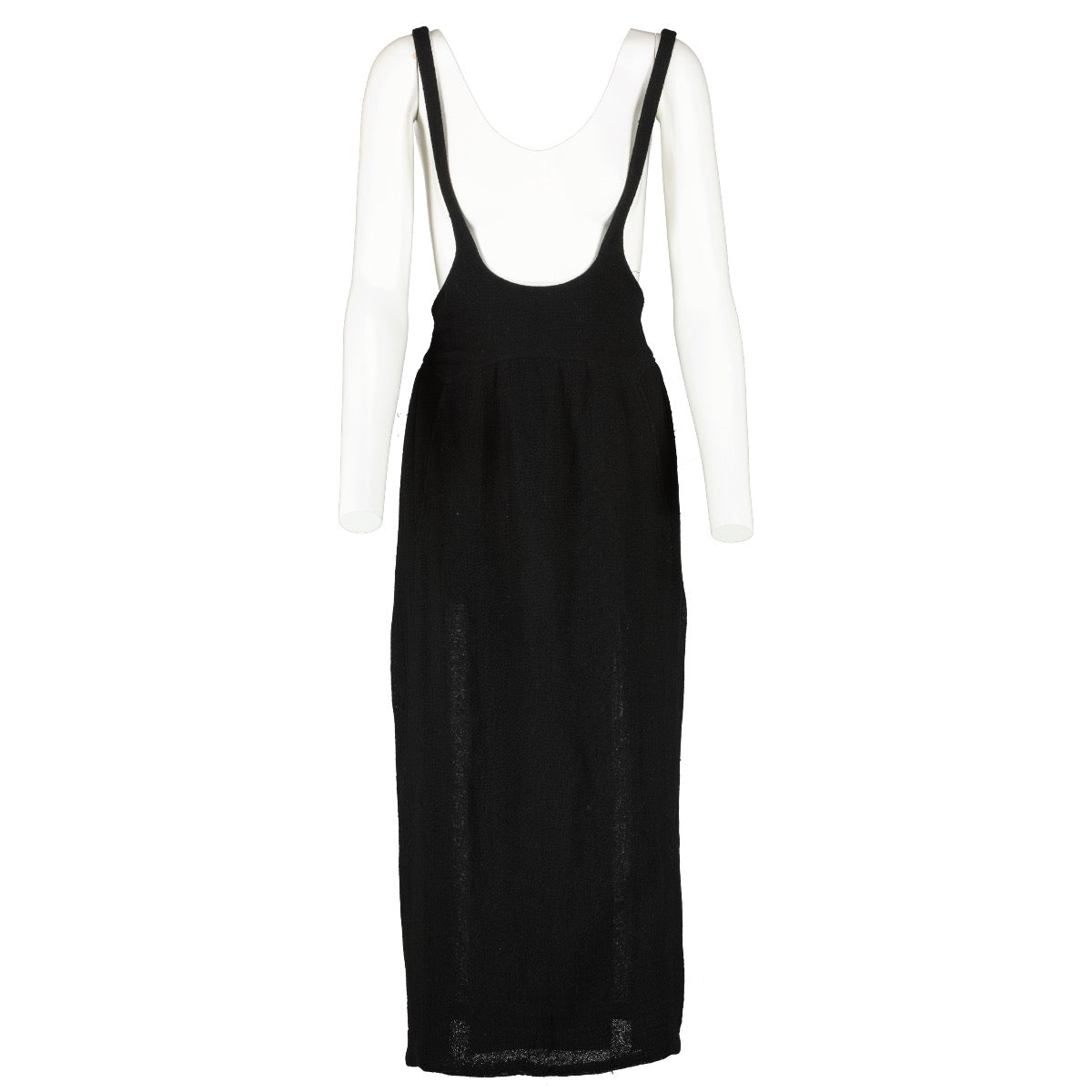 shop 100% authentic second hand Chanel Black 93A Wool Dress - Size 38 on Labellov.com