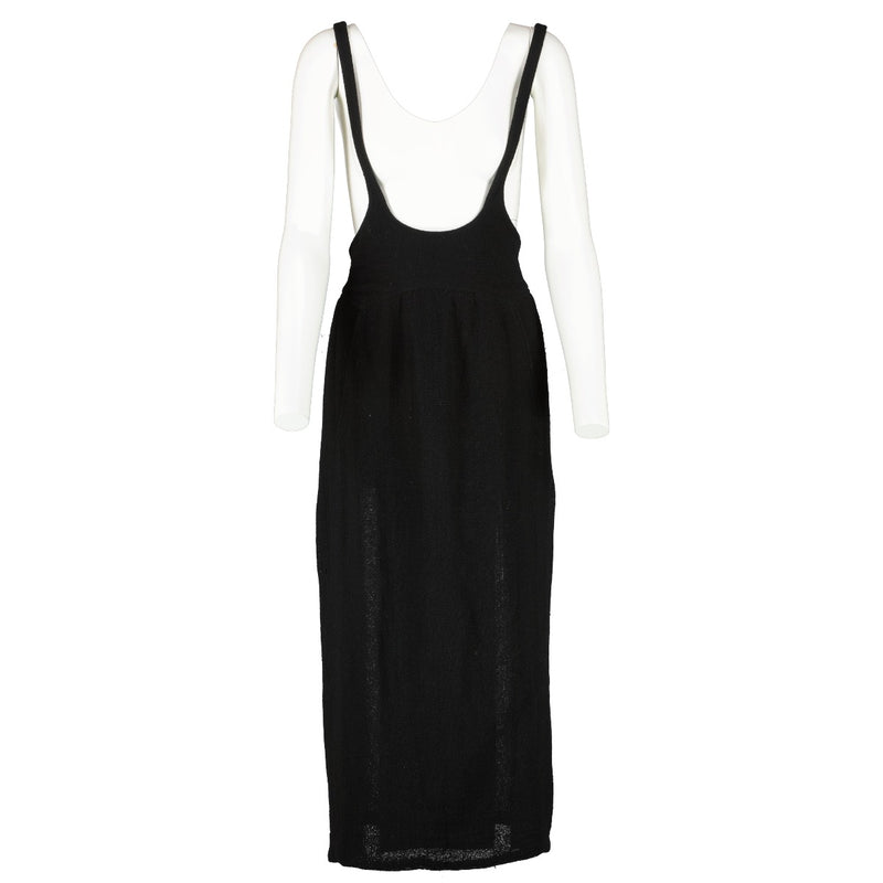 shop 100% authentic second hand Chanel Black 93A Wool Dress - Size 38 on Labellov.com
