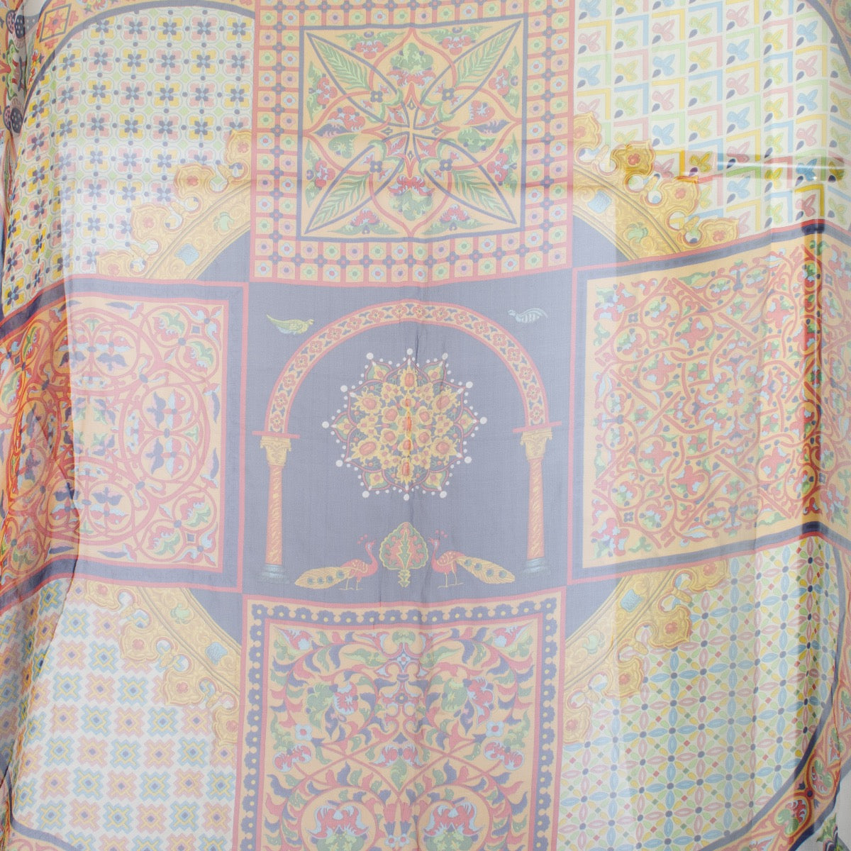 authentic preloved Hermès Multicolor Byzantium Mousseline Scarf on Labellov.com