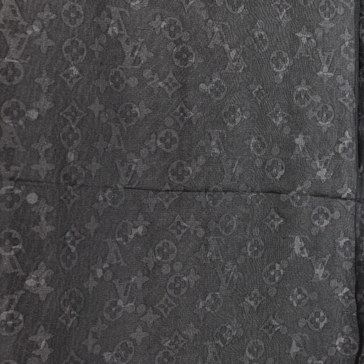 Foulard en mousseline de soie monogramme noir Louis Vuitton