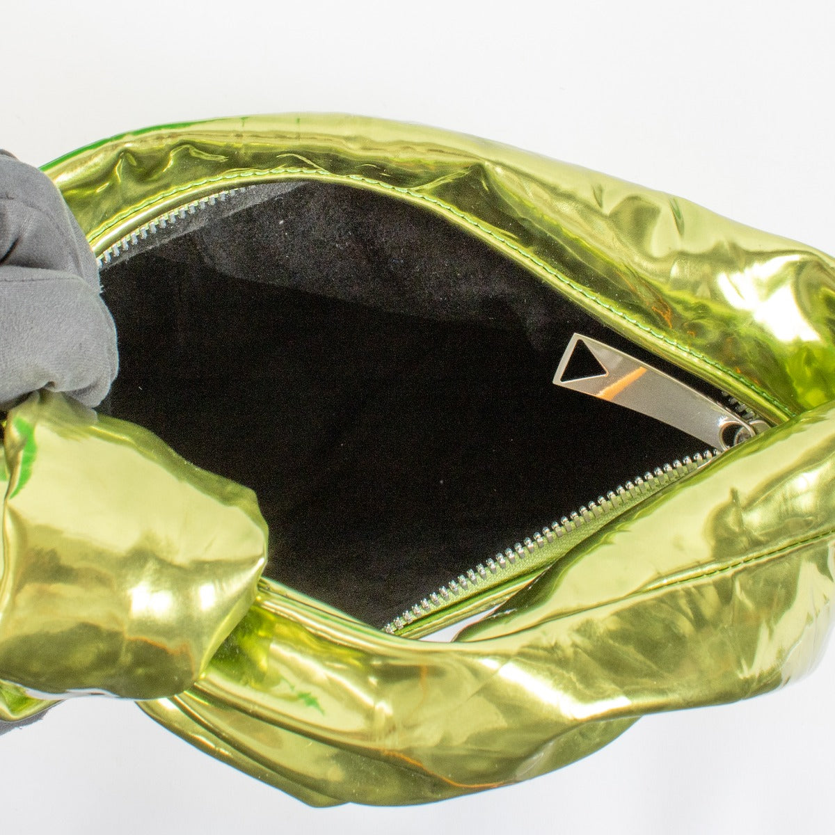 shop 100% authentic second hand Bottega Venete Chlorophyll Metallic Crush Calfskin Jodie on Labellov.com