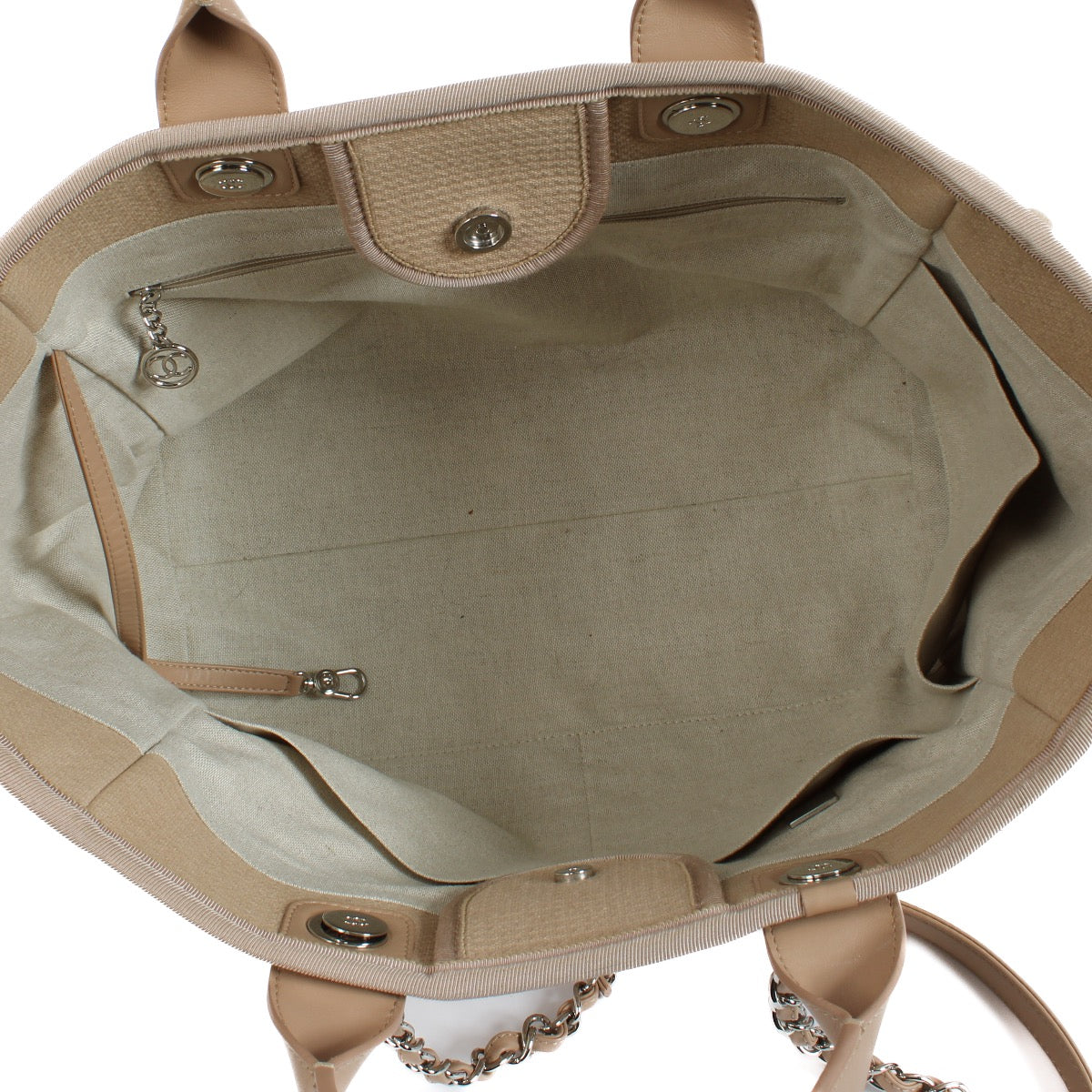 shop 100% authentic second hand Chanel Pink Canvas Large Deauville Shopper Bag on Labellov.com