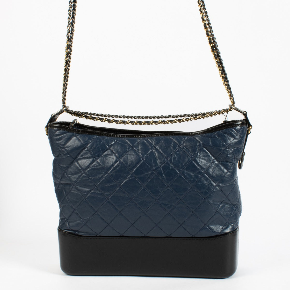 Chanel Blue/Black Large Gabrielle Hobo Bag