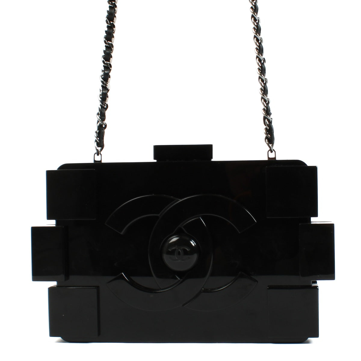 Pochette Chanel Boy Brick Lego Code-Barres Noire