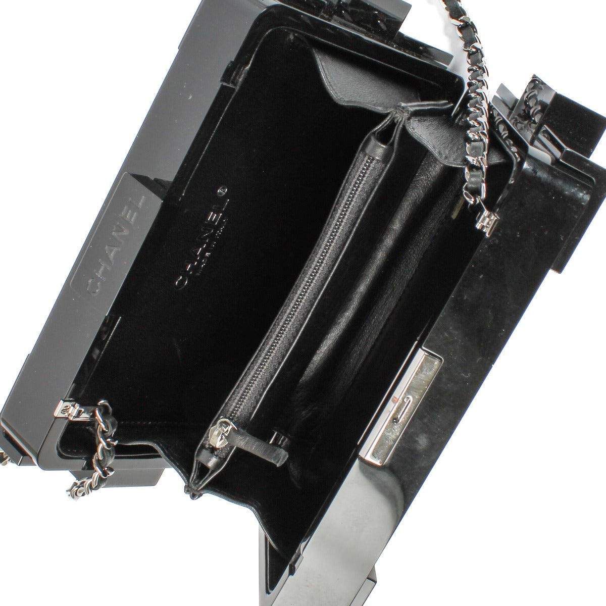 Pochette Chanel Boy Brick Lego Code-Barres Noire