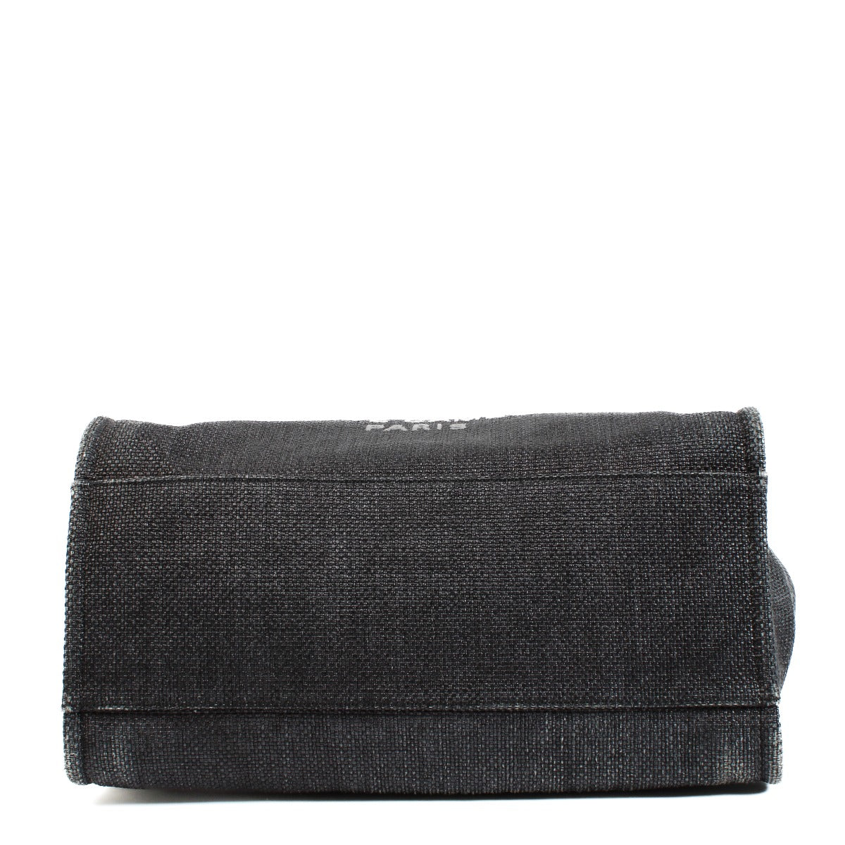 Chanel Black Mixed Fibres Deauville Large Shopper Bag