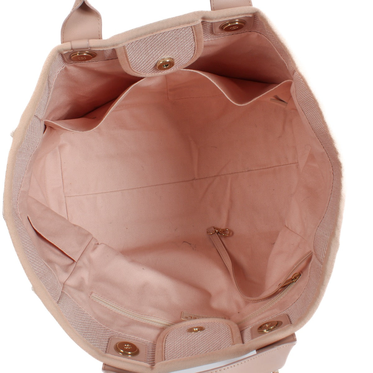 shop 100% authentic second hand Chanel Pink Canvas Large Deauville Shopper Bag on Labellov.com